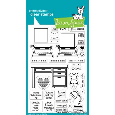 Lawn Fawn Clear Stamps - You're Just My Type